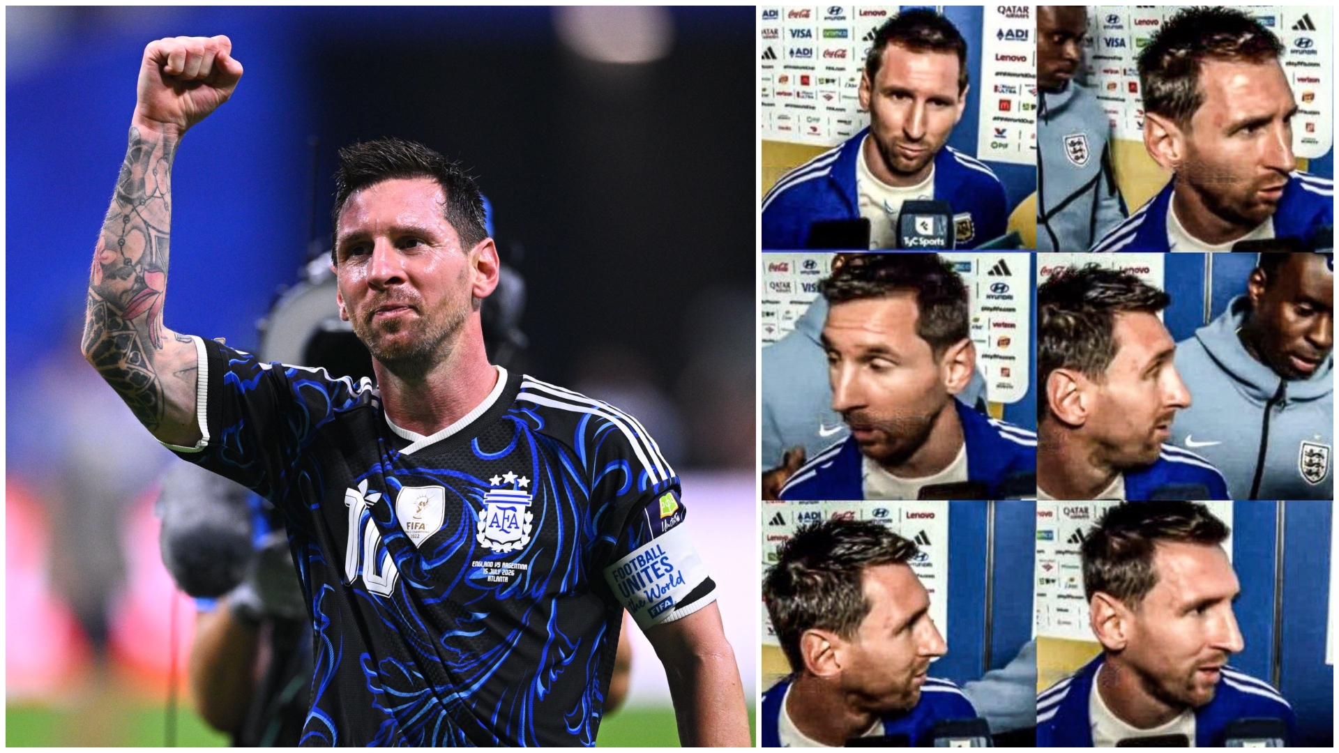 Gest de fair-play: un englez a întrerupt interviul lui Messi