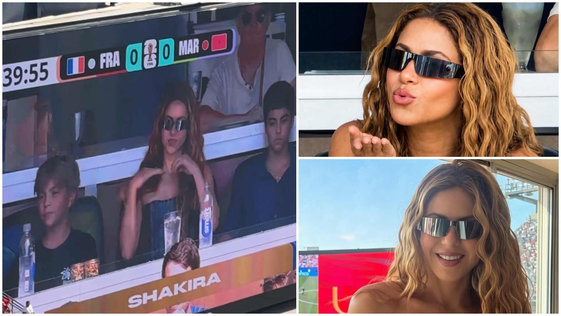 Shakira atrage atenția la Mondial 2026 în timpul meciului Franța - Maroc