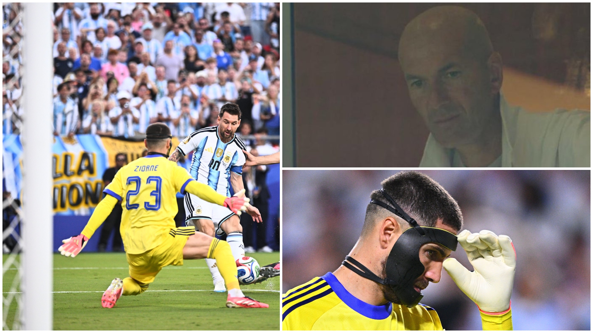 Zinedine Zidane surprins în tribune la victoria Argentinei: reacție virală