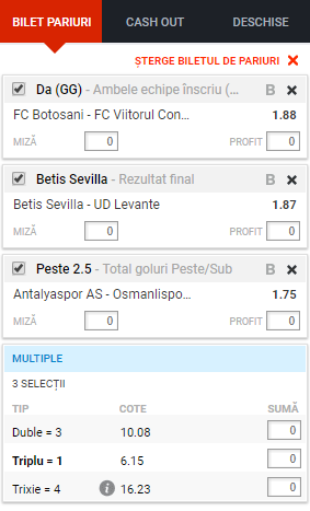Biletul de cota 5.00 25.09.2017 | Ti-am pregatit trei ponturi tari