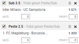 Biletul Zilei 24.10.2017 | Pariem pe Cupa Germaniei si Serie A