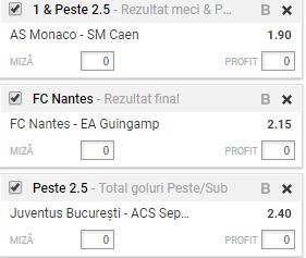 Bilet cota 10.00 21.10.2017. Pariem pe Tatarusanu si a lui Nantes