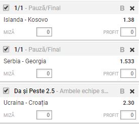 Biletul de cota 5.00 09.10.2017 | Meciuri decisive in grupele I si D