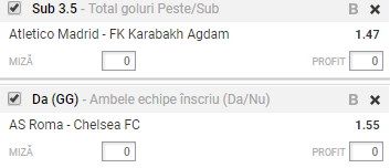 Biletul Zilei 31.10.2017 | Avem doua ponturi din Liga Campionilor!