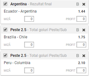 Biletul de cota 5.00 10.10.2017 | Pariem pe meciurile din America de Sud