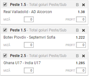 Biletul zilei 12.10.2017 | Golurile ne dubleaza castigul
