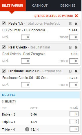 Biletul de cota 5.00 02.10.2017 | Pariem pe Liga 1, dar si pe doua meciuri din ligile inferioare!