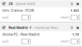 Biletul Zilei 29.10.2017 | Pariem pe FCSB si pe Real Madrid