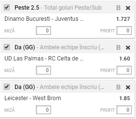 Bilet goluri 16.10.2017 | ”Vedem” multe reusite la Dinamo - Juventus!