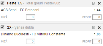 Bilet Romania 30.10.2017 | Asta e cel mai bun pariu la Dinamo - Viitorul!