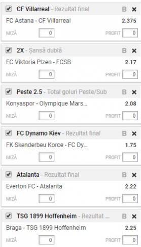 Bilet cota 100.00 23.11.2017 | Vrei sa dai un ”TUN” in Liga Europa?