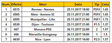 Bilet Ligue 1 etapa 14 | Echipele de traditie din Franta te ajuta sa faci bani in acest week-end