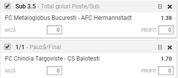 Biletul Zilei 08.11.2017 | Liga 2 din Romania are programata etapa 16. Profita!