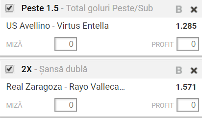 Biletul VIP 11.11.2017 | Ponturi bune din Italia si Spania 2