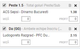 Bilet VIP 04.12.2017. Incepem saptamana cu Dinamo si Ludogoret