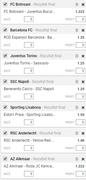 Bilet favorite 04.02.2018 | Haos total la Juventus inainte de meciul cu Botosani!