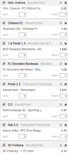 8 meciuri pentru cota 100. Ăsta e cel mai mare bilet de sâmbătă!