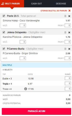 Biletul Zilei Tenis | ”Over” la Halep - Vandeweghe + un PONT bun de la băieți