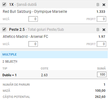Biletul Zilei 03.05.2018. Toți banii pe Europa League