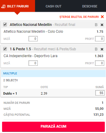 Cota 2 de joi | Ne așteaptă o noapte frumoasă, cu meciuri din Cupa Libertadores