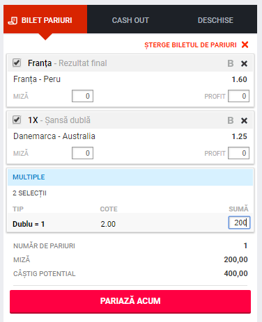 Biletul zilei 21.06.2018. Franța și Danemarca își pot asigura calificarea în optimi