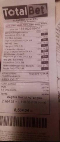 Total Bet - Cum iei Bonusul si cum verifici rapid biletul