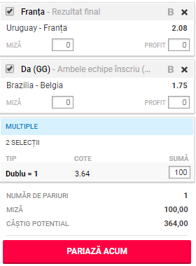 Biletul Zilei 6 iulie 2018. Incep sferturile Cupei Mondiale