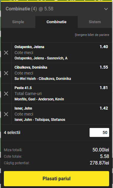 4 predictii tenis Wimbledon (9 iulie). Tenisul de calitate ne aduce profit