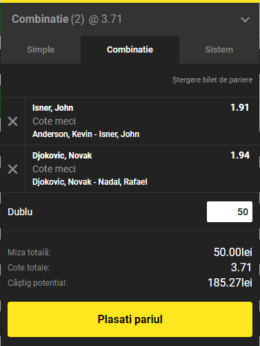 Ponturi tenis Wimbledon 13 iulie 2018. Careul de ași de la Londra