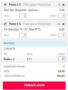Biletul Zilei din Liga Campionilor. Unde se marcheză cel mai mult azi?