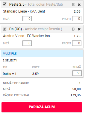 Biletul Zilei 27 iulie 2018. Două meciuri tari din campionate puternice