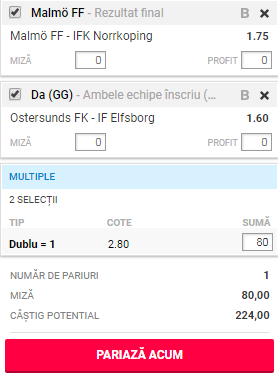 Biletul Zilei azi, 28 iulie 2018. Ponturi bune din Suedia