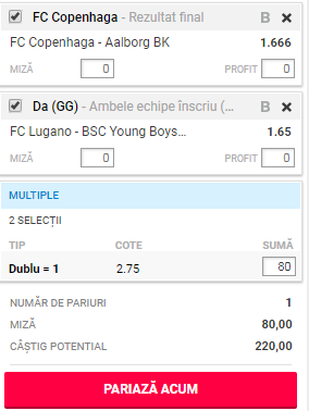 Biletul Zilei azi, 29 iulie 2018. Două derby-uri pe biletul nostru
