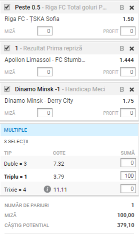 Biletul Zilei 19 iulie 2018. Servim fotbal pe pâine în Europa League
