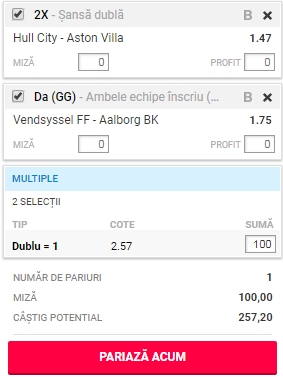 Biletul Zilei de azi, 06 august 2018. Championship și Superliga daneză