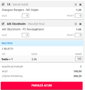 Biletul Zilei azi, 2 august 2018. Ponturi doar din Europa League