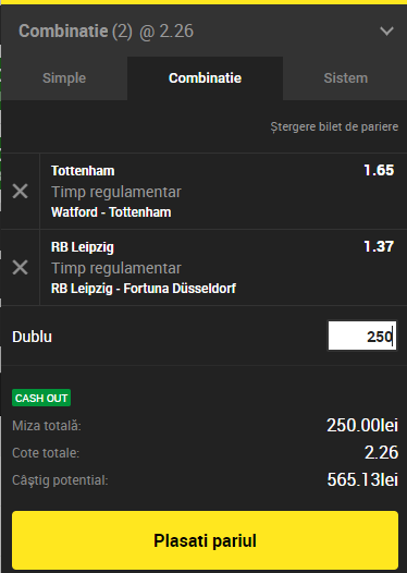 Biletul Zilei Unibet 02.09.2018. Cotele ideale de duminică