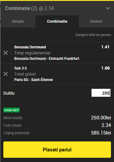 Biletul Zilei Unibet 14.09.2018. Tichetul de încredere de vineri