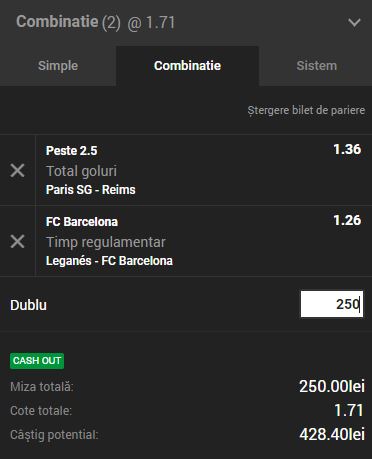 Biletul Zilei Unibet 26.09.2018. Facem profit cu PSG şi Barcelona