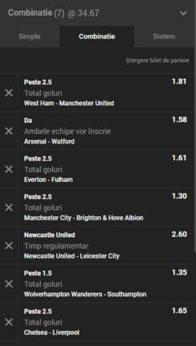 Bilet de cotă 34 din Premier League 29.09.2018. Pariem pe Chelsea - Liverpool