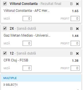 Biletul etapei a 8-a Liga 1 Betano. Pont sigur la CFR Cluj - FCSB