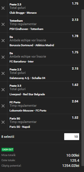 8 ponturi din Champions League. Cota de neratat de la Barca - Inter