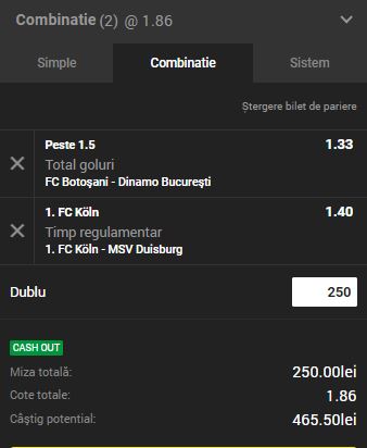 Biletul Zilei Unibet 08.10.2018. Cele mai bune ponturi de luni
