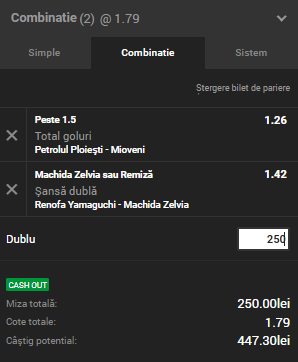 Biletul Zilei Unibet 17.10.2018. Două ponturi de neratat pentru miercuri