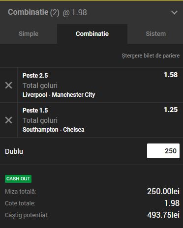Biletul Zilei Unibet 07.10.2018. Două ponturi pentru un nou tichet CÂŞTIGĂTOR