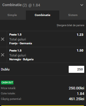 Biletul Zilei Unibet 16.10.2018. Două ponturi pariuri de încredere din Nations League