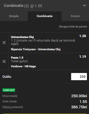 Biletul Zilei Unibet 18.10.2018. Pe aceste ponturi mizăm joi