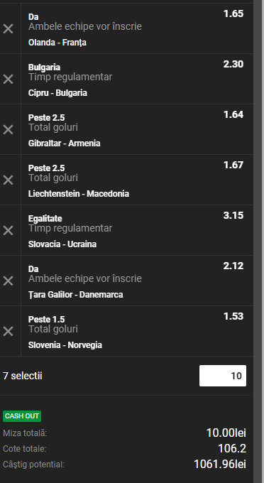 Bilet Cota 100 din Nations League, 16.11.2018. 7 ponturi bombă pentru o nouă zi verde