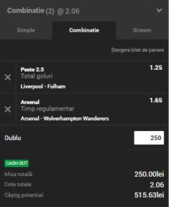Biletul Zilei Unibet 11.11.2018. Cele mai bune două ponturi din Premier League