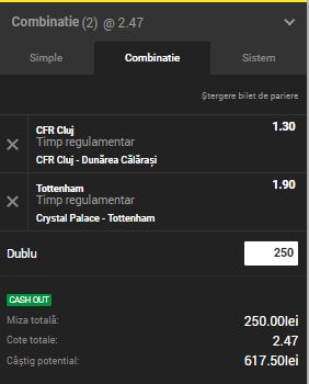 Biletul Zilei Unibet 10.11.2018. Cele mai bune două ponturi pentru sâmbătă